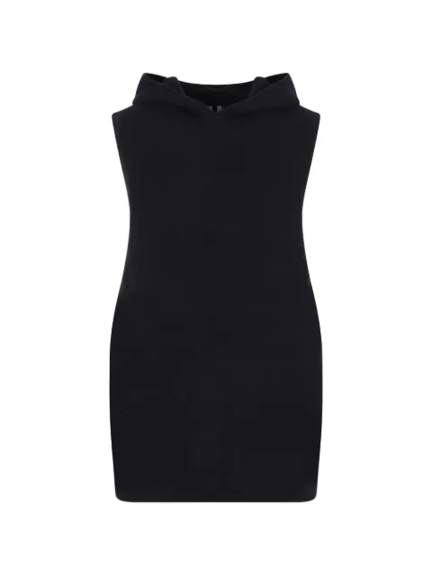 Rick Owens sleeveless hooded sweater Black RR02F4680KWSF09