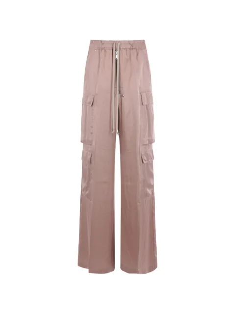 Rick Owens Cargobelas drawstring-waist wide-leg cargo pants Pink RP02F5327SCH23