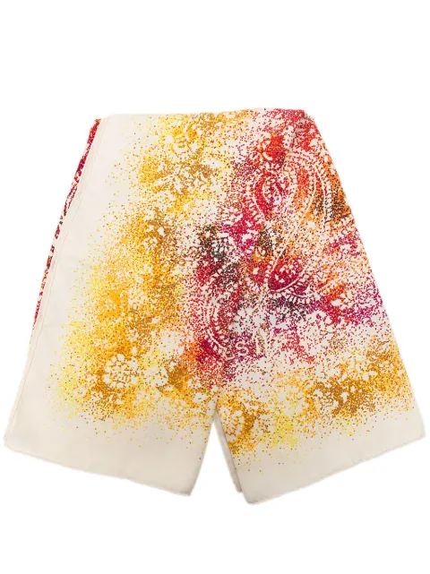 Hermès Pre-Owned 2010-2018 Indian Dust Silk Scarf 90 scarves White X0EQANWPW5EO623E