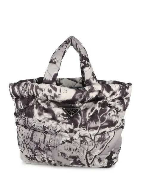 Prada Pre-Owned 2000-2013 Re Nylon Printed Padded tote bag Grey HXUOS7UX4RCJQF8I