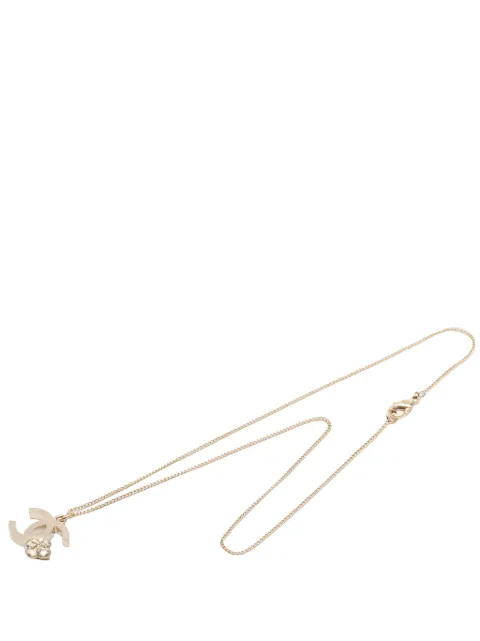 CHANEL Pre-Owned 2000-2010 CC Gold Plated Camellia Pendant Necklace costume necklace Gold 38LUQ668TJQBK02J