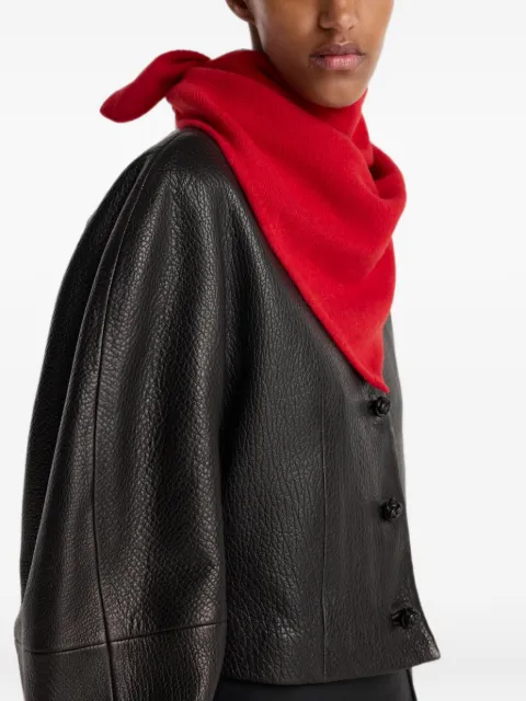 Róhe triangle scarf Black 42042334
