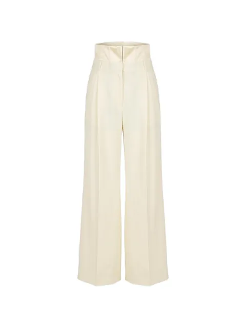 Róhe corset-style pleated trousers Neutrals 42030244