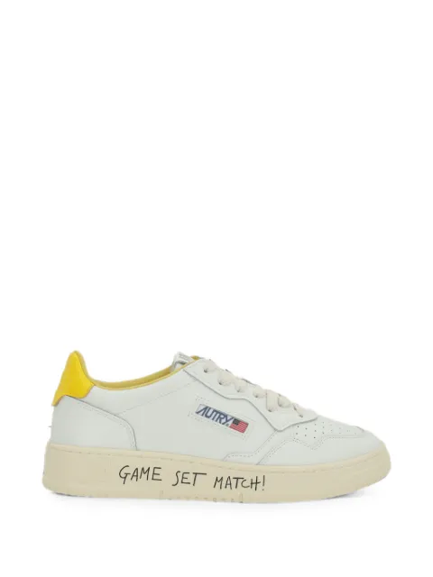 Autry Medalist perforated leather sneakers White AULMML07