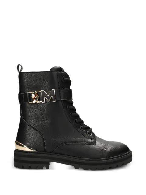 MEXX Prizzy Early logo-plaque lace-up boots Black MIQL1704643W