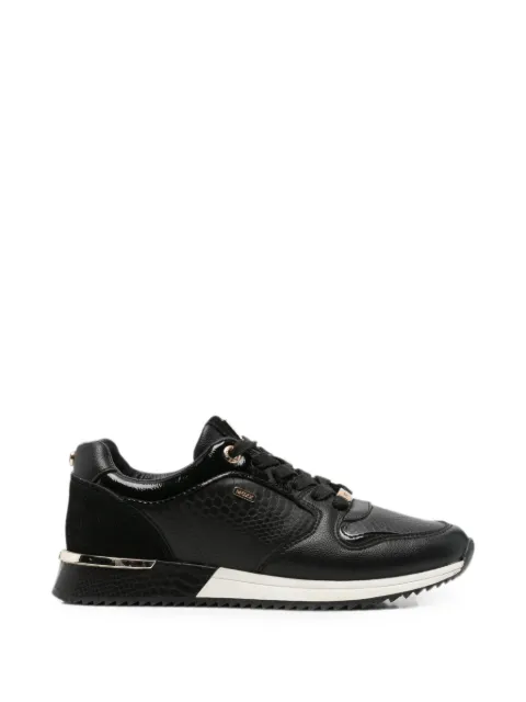 MEXX Fleur snakeskin-effect panelled sneakers Black MXK035804W