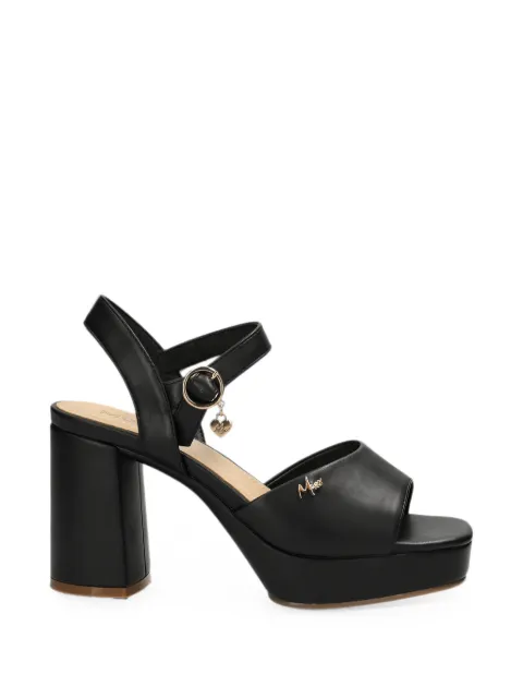MEXX heart-charm platform sandals Black MITY1602641W