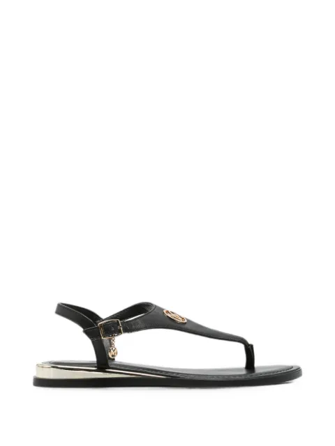 MEXX logo-plaque buckle-fastening sandals Black MICY1605741W