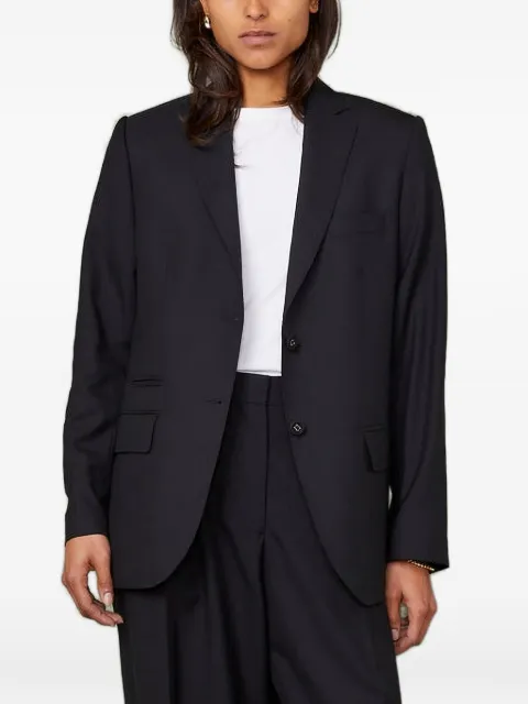 Officine Generale Charlene single-breasted wool jacket Black DLCWTLG402