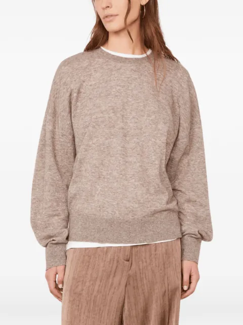 Officine Generale crew-neck long-sleeve sweater Neutrals W26WKNT300PRE