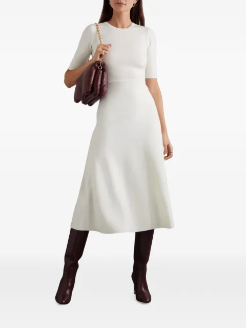 Gabriela Hearst short-sleeve midi dress Neutrals X009264A004