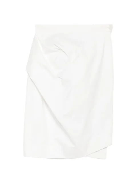 Vivienne Westwood Pre-Owned 2010s Anglomania draped wrap asymmetric skirt White VW350BYH