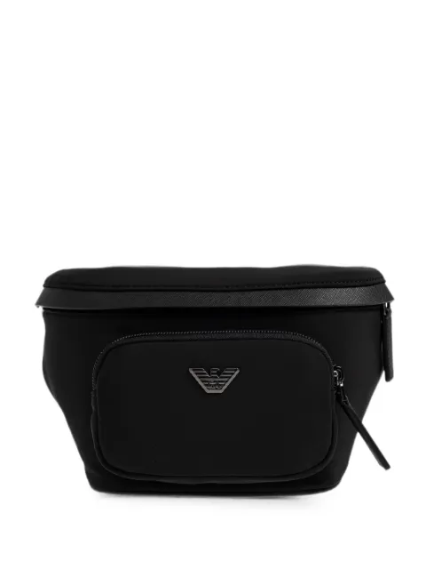 Emporio Armani logo-plaque belt bag Black EM001805AF28784