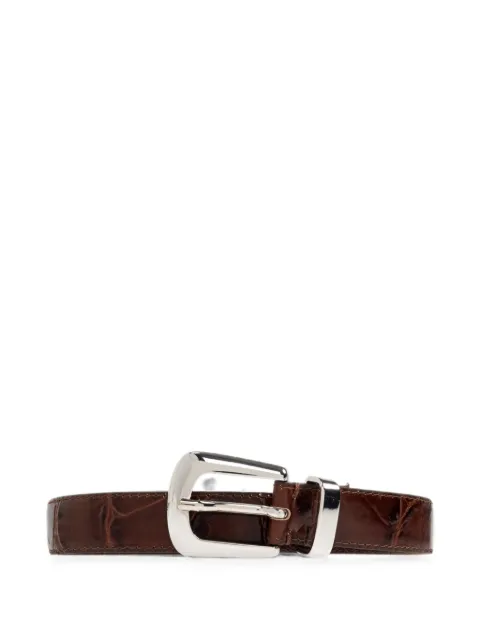 Gestuz Gzsuva croc-effect leather belt Brown 109113560