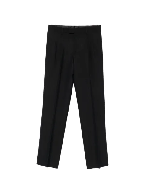 Lardini pinstripe-pattern pleated tailored trousers Black ACBRESTACIF67431