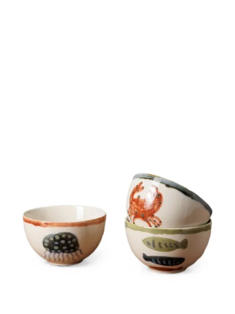 CU I SEEYOU animal-print bowls Neutrals CU68424