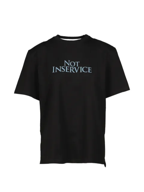 SRVC Studio cut-out T-shirt Black SS26JT05CJ03