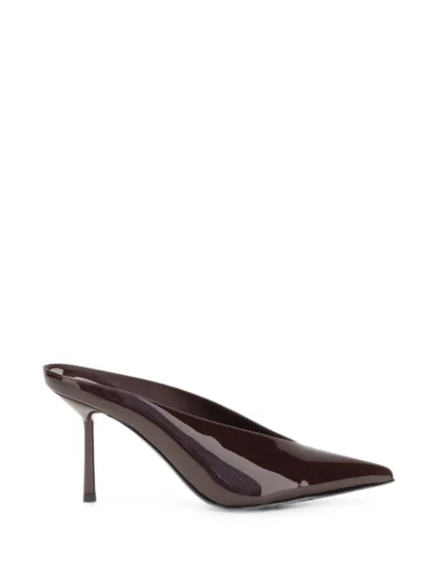 Le Silla Clivage pointed-toe mules Brown 4204F080BXPPGSM