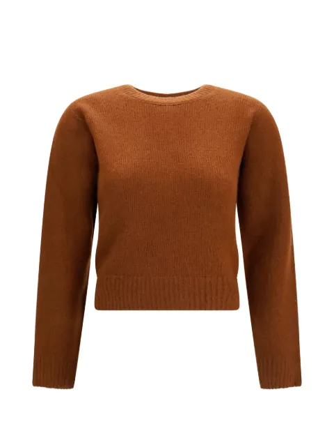TOM FORD crew-neck knitted sweater Brown MAK1479YAX755