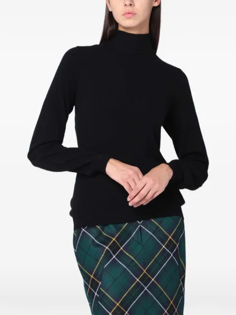 Moschino tie-back roll-neck sweater Black 09015400