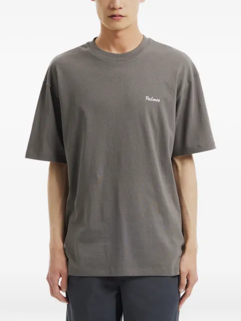 Palmes logo-print cotton T-shirt Grey P100064889