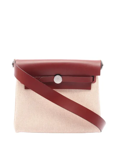 Hermès Pre-Owned 2026 Military Toile and Vache Hunter Herbag Zip 20 crossbody bag Neutrals JIW107WWZKDUVYU7