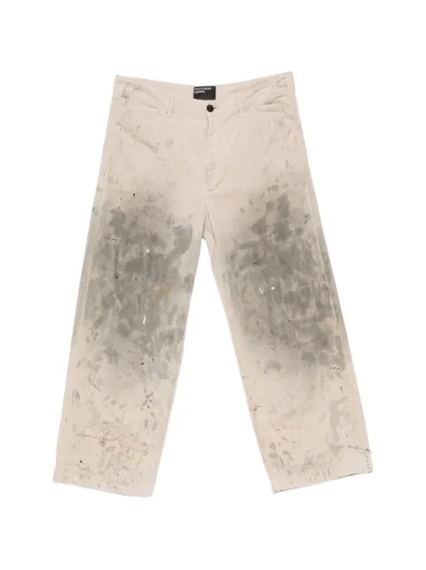 Enfants Riches Déprimés paint-splatter distressed jeans Neutrals 060317