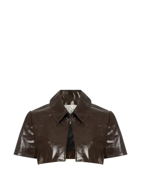 Contessa Mills Circe leather jacket Brown CMJ003505