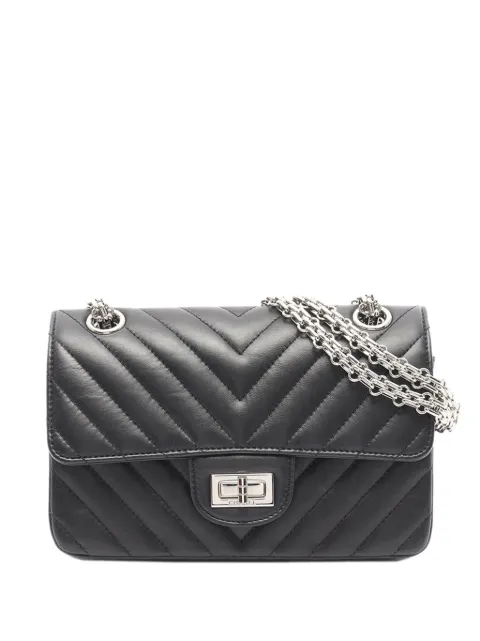 CHANEL Pre-Owned 2021-2026 Mini Chevron 2.55 Reissue Flap Bag crossbody bag Black HDYSNVE7UE44EZMH