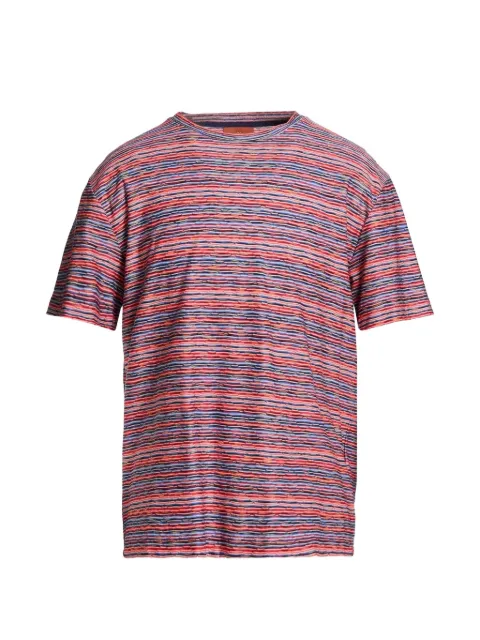 Missoni striped jersey T-shirt Red US25WL04BJ00OK