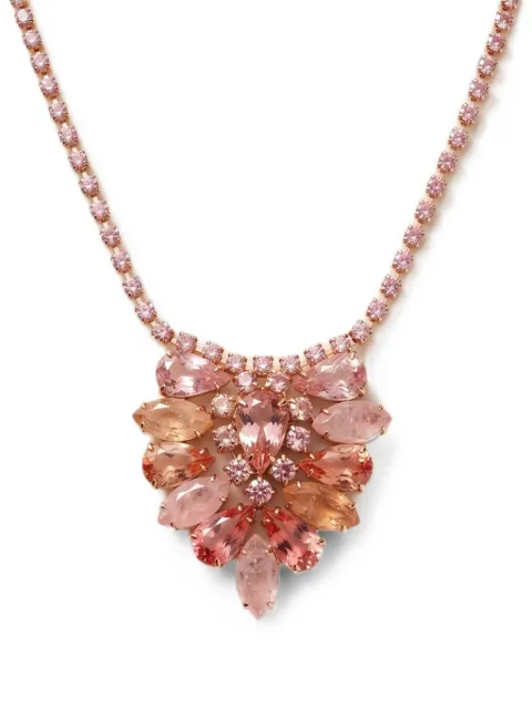 Madison Givré rhinestone-embellished necklace Pink MBH258