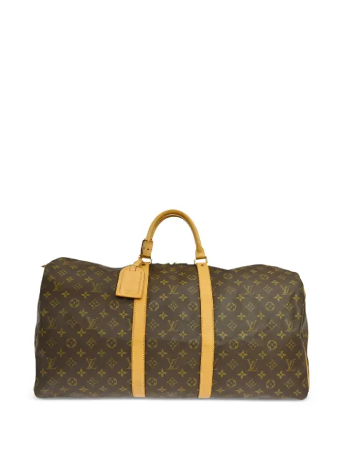 Louis Vuitton Pre-Owned 1997 monogram Keepall 55 travel bag Brown RQ04081