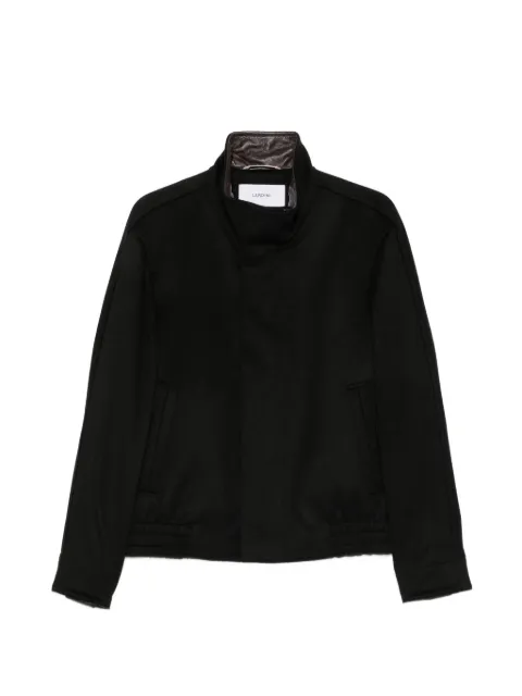 Lardini high-neck zip-up jacket Black ACBARCONCN65602