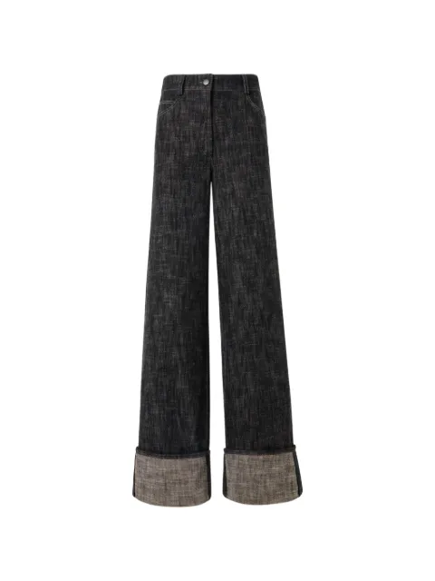 Akris Cooper turn-up cuff jeans Black 259390050558