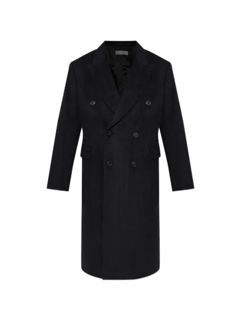 OUR LEGACY double-breasted hairy-wool coat Black M4201WB