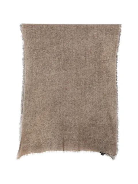 Avant Toi frayed cashmere scarf Brown 226WA1033CFIVH