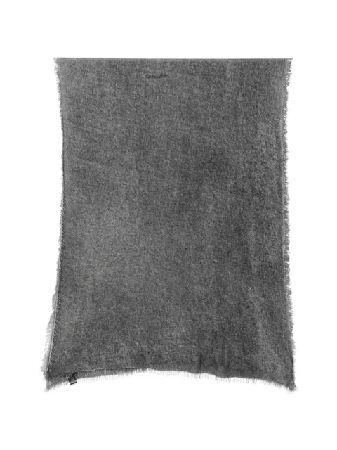 Avant Toi frayed-edge scarf Blue 226WA1033CFIVH