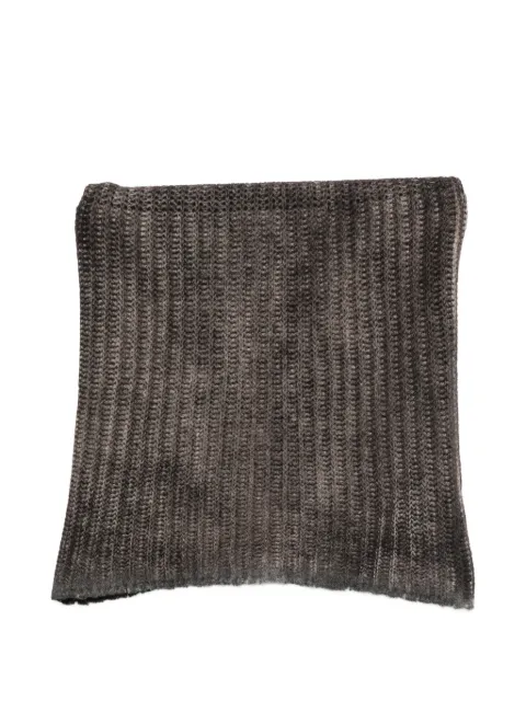 Avant Toi ribbed-knit snood scarf Grey 226WA1033CFIVH