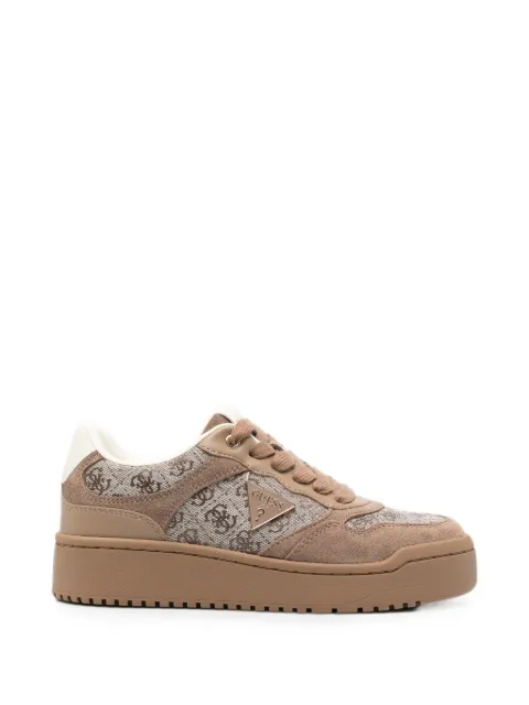 GUESS USA monogram-panel sneakers Brown FLTM16FAL12