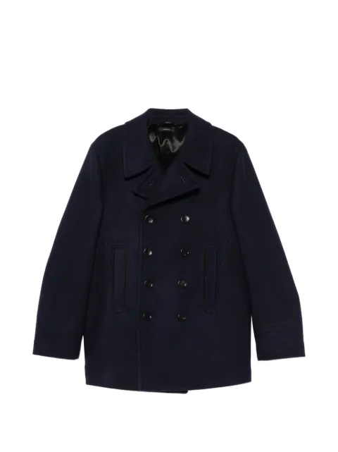 TOM FORD double-breasted peacoat Blue OPR017FMW088