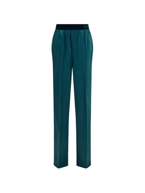 TOM FORD peach-feel silk satin pajama pants Blue PAW683FAX1720