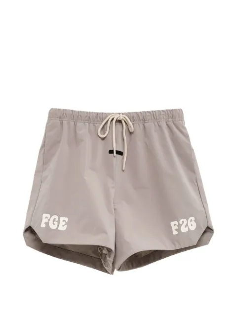FEAR OF GOD ESSENTIALS logo-print drawstring-waist shorts Grey RW00300
