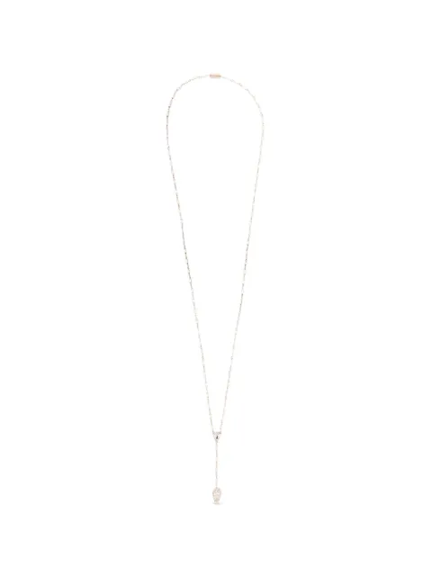 Alexander McQueen Skull zirconia-embellished necklace Gold A00024J16GS