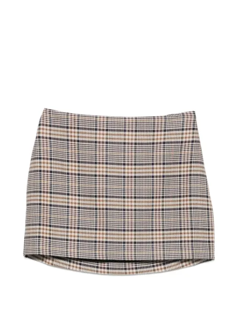 ANINE BING Tierra skirt - beige and navy checks Neutrals A0412299
