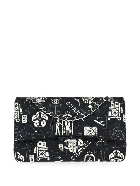 CHANEL Pre-Owned 2016 medium Airline Classic Double Flap shoulder bag Black 196790