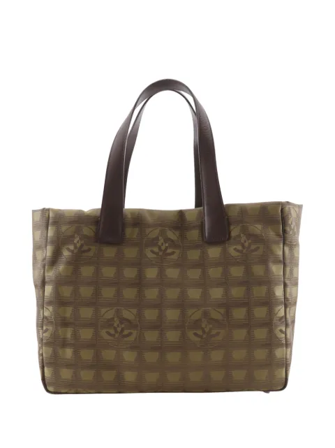CHANEL Pre-Owned 2002-2003 New Travel Line Nylon tote bag Brown XBTQQCJWME9ESQN6