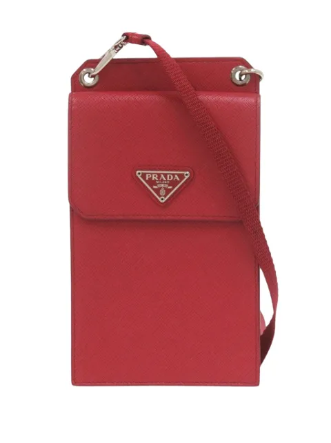 Prada Pre-Owned 2000-2013 Saffiano Smartphone Case crossbody bag Red SL7ZBHWQA59Q1MO0