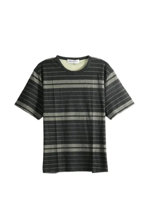 OUR LEGACY stripe-print T-shirt Black M4266NZ