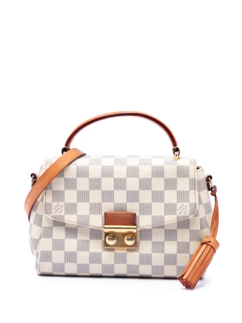 Louis Vuitton Pre-Owned 2016-2023 Damier Azur Croisette satchel White CZD0JGGQ3TJV459K