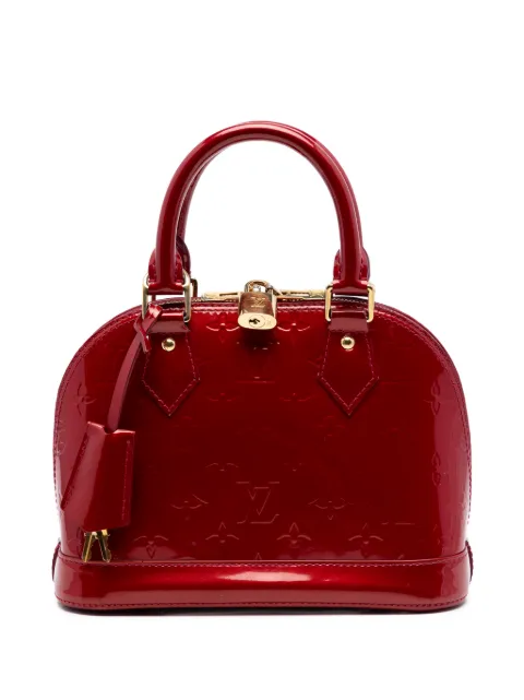 Louis Vuitton Pre-Owned 2014 Monogram Vernis Alma BB satchel Red ETIYK86GBPJMRPW4